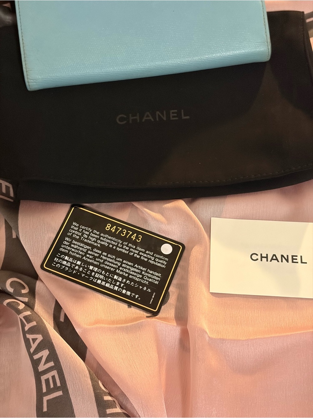 CHANEL Bi-fold Long Wallet Coco Mark Leather with Gold CC Emblem - Picture 4 of 14